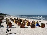 Strandkörbe am Ostseestrand