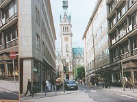 Blick auf das Hamburger Rathaus