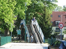 Hühnerleiter-Brücke über die Elde in Plau am See