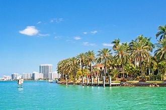 Der Strand von Miami Beach in Florida Der Strand von Miami Beach in Florida