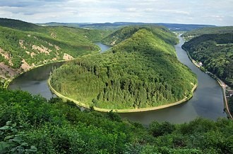 Saarschleife im Saarland nahe Orscholz