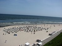 Strandkörbe am Strand von Sellin