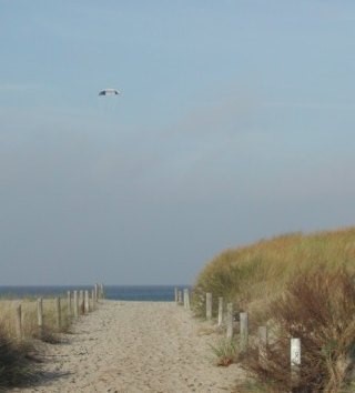 Sylt: Zugang zum Badestrand, Höhe Westerland