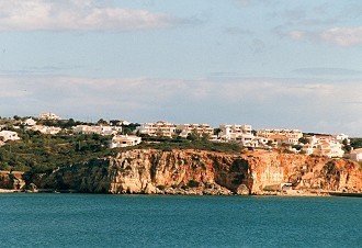 Blick vom Boot auf Lagoa Blick vom Boot auf Lagoa