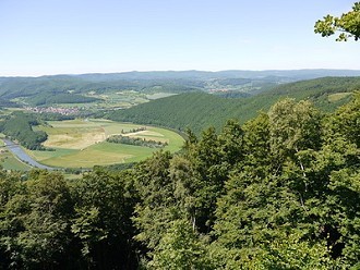 Tolle Aussischt von der Teufelskanzel ins Werratal