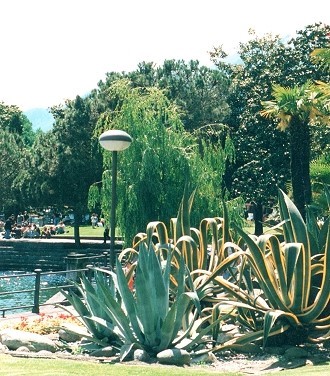 Park in Ligurien, Nähe der Stadt Genua Park in Ligurien, Nähe der Stadt Genua