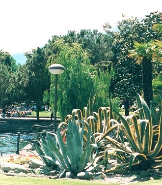 Park in Ligurien, Nähe der Stadt Genua