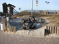 Anker kurz vorm Strand in Prerow auf im Fischland